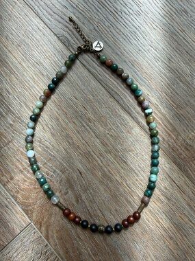 Aura Vibe Multicolored Gemstone Beaded Necklace